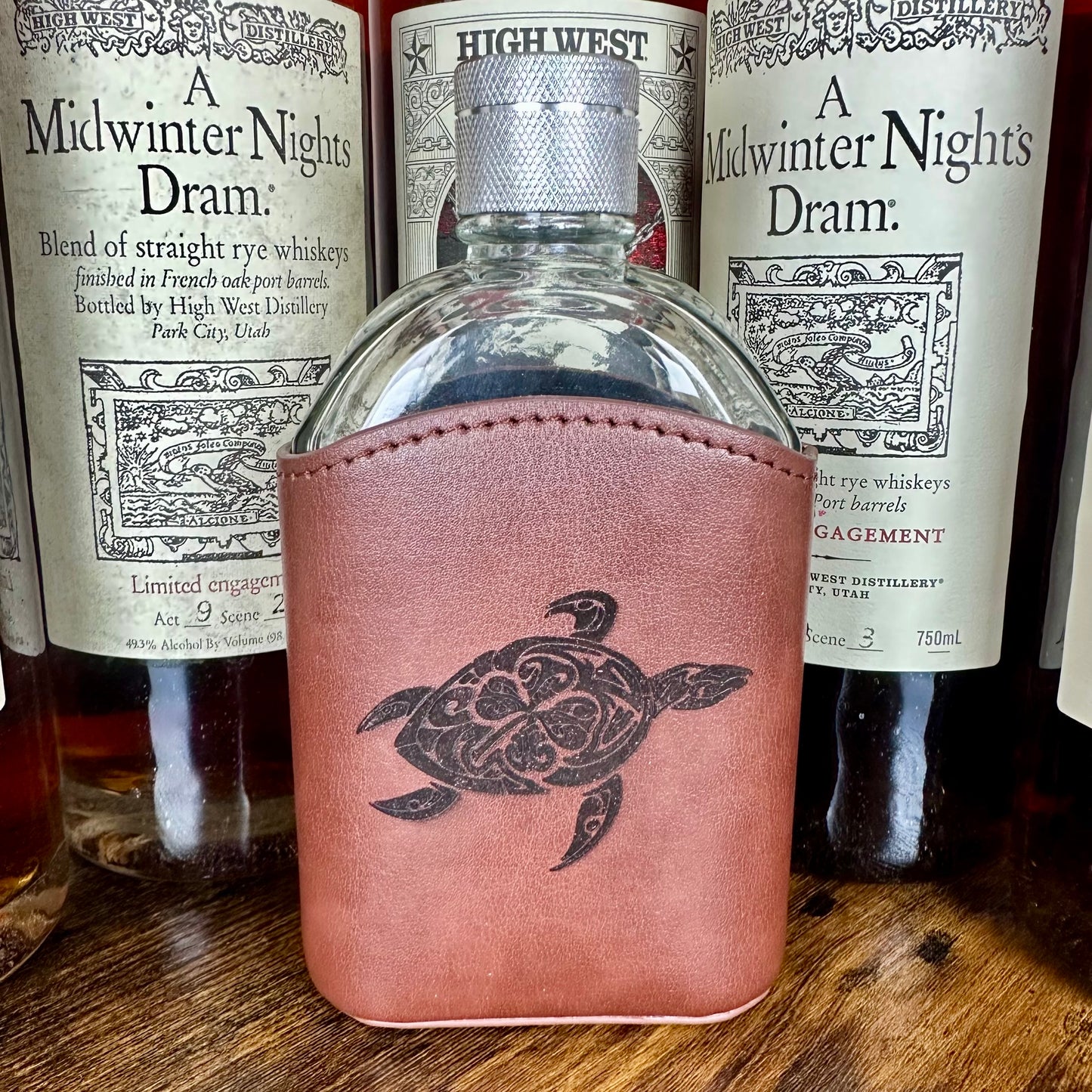 Hawaiian Turtle Flask